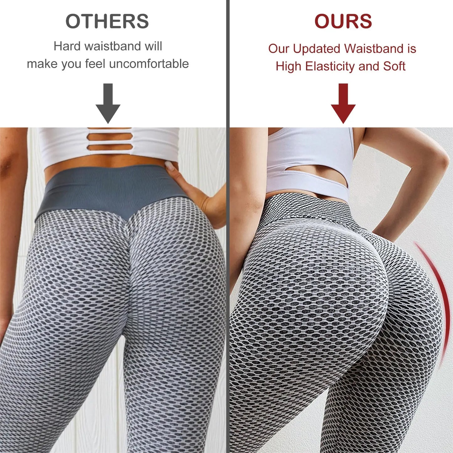 Women's Butt Lifting Exercise Tights, Plus Size Sports High Waist Yoga Pants, Leggings StreetSharks