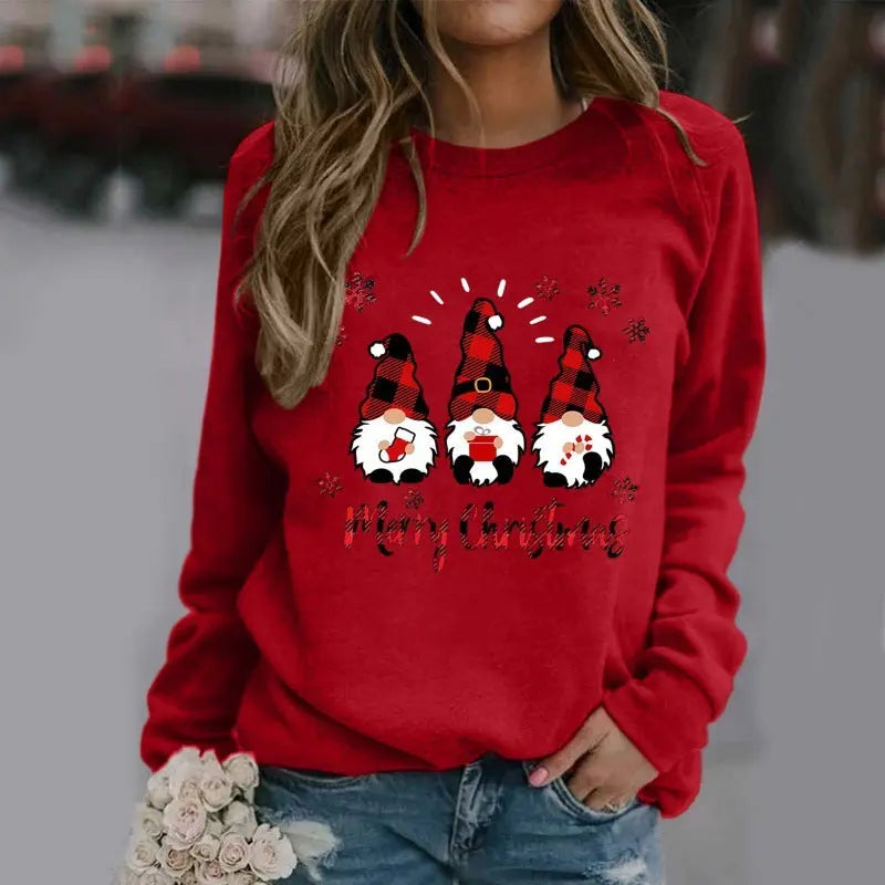 Women's Christmas Hoodie Winter Round Hoodie Streetsharks