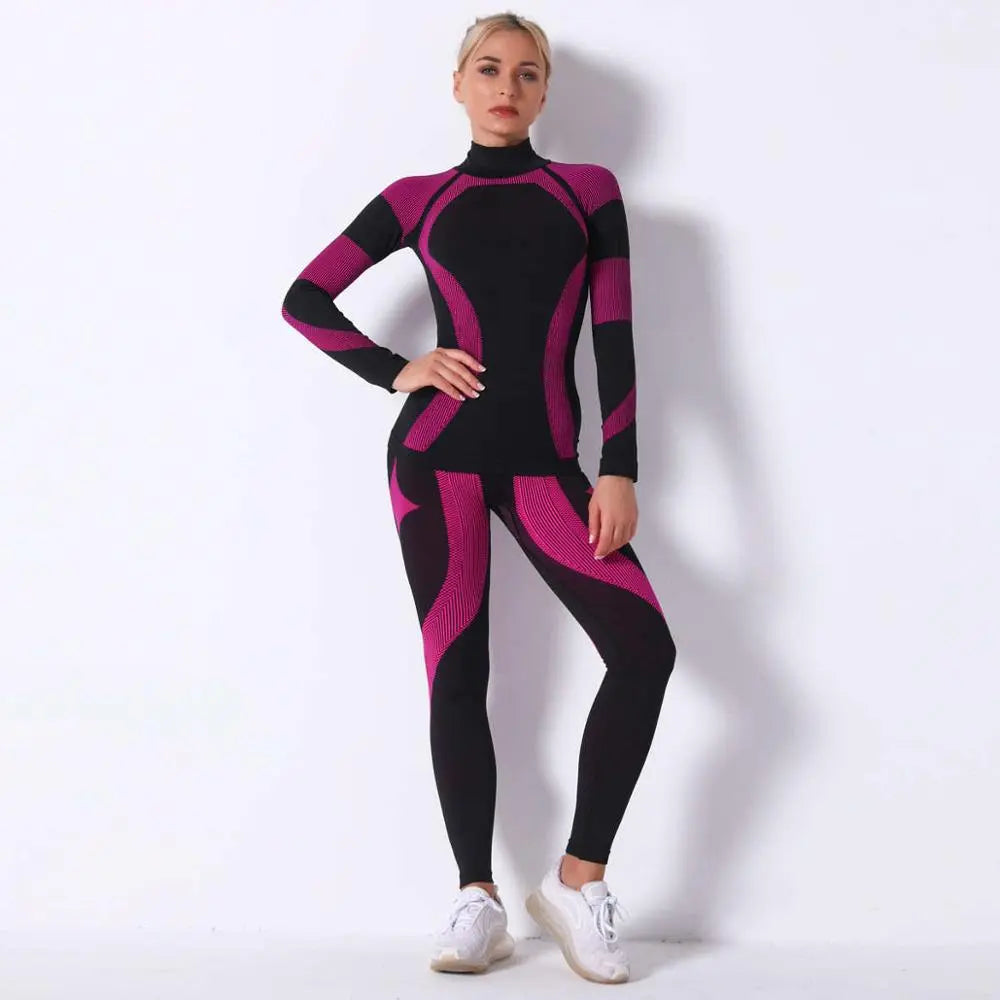 Women's Thermal Underwear Suit Spring Autumn Winter Quick Dry Thermo Sporting Fitness Gymming Streetsharks