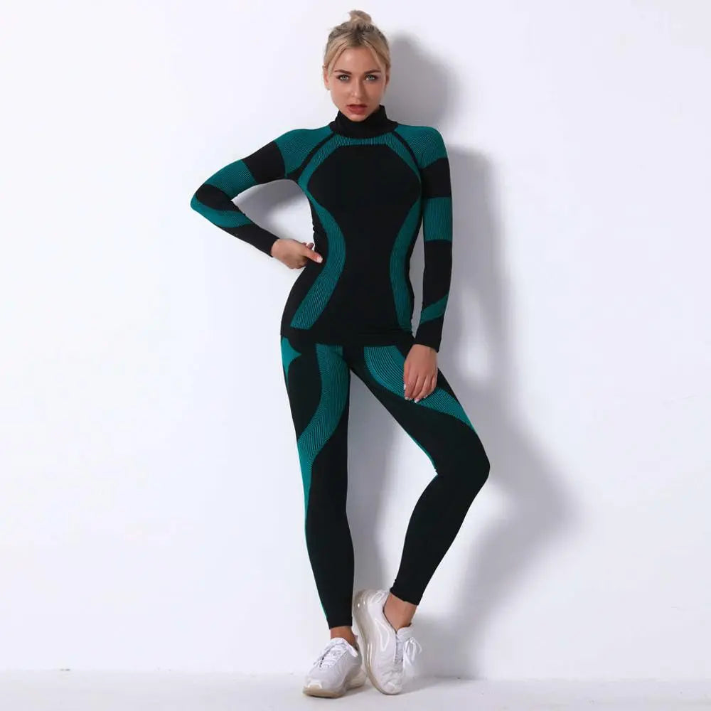 Women's Thermal Underwear Suit Spring Autumn Winter Quick Dry Thermo Sporting Fitness Gymming Streetsharks