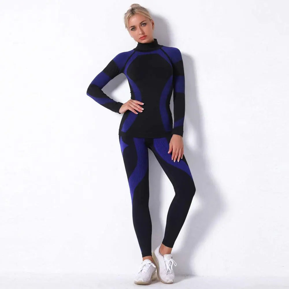 Women's Thermal Underwear Suit Spring Autumn Winter Quick Dry Thermo Sporting Fitness Gymming Streetsharks