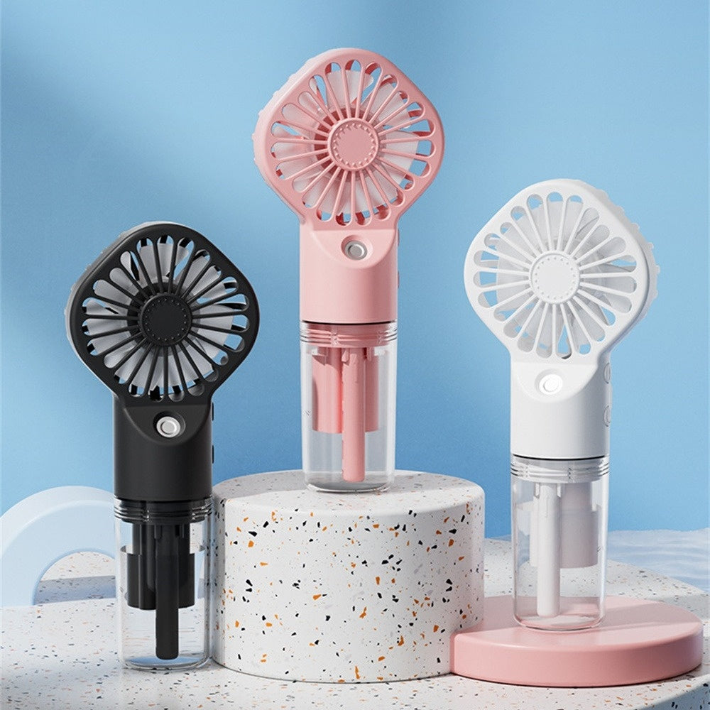 Strong Power Spray Humidification Small Mist Fan Humidification Usb Charging Portable Fan Icy And Refreshing Fan Water Supplement Streetsharks