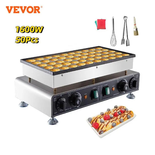 eversor Electric Waffle Maker 50PCS Mini Dutch Pancake Maker Dorayaki Machine -  Streetsharks