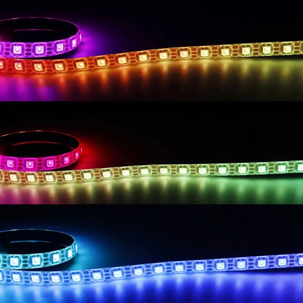 DC5V WS2812B LED Strip 14/17/21Keys USB Controller Kit 30/60/144Leds/m Dreamcolor Individually Addressable RGB LED Tape Streetsharks