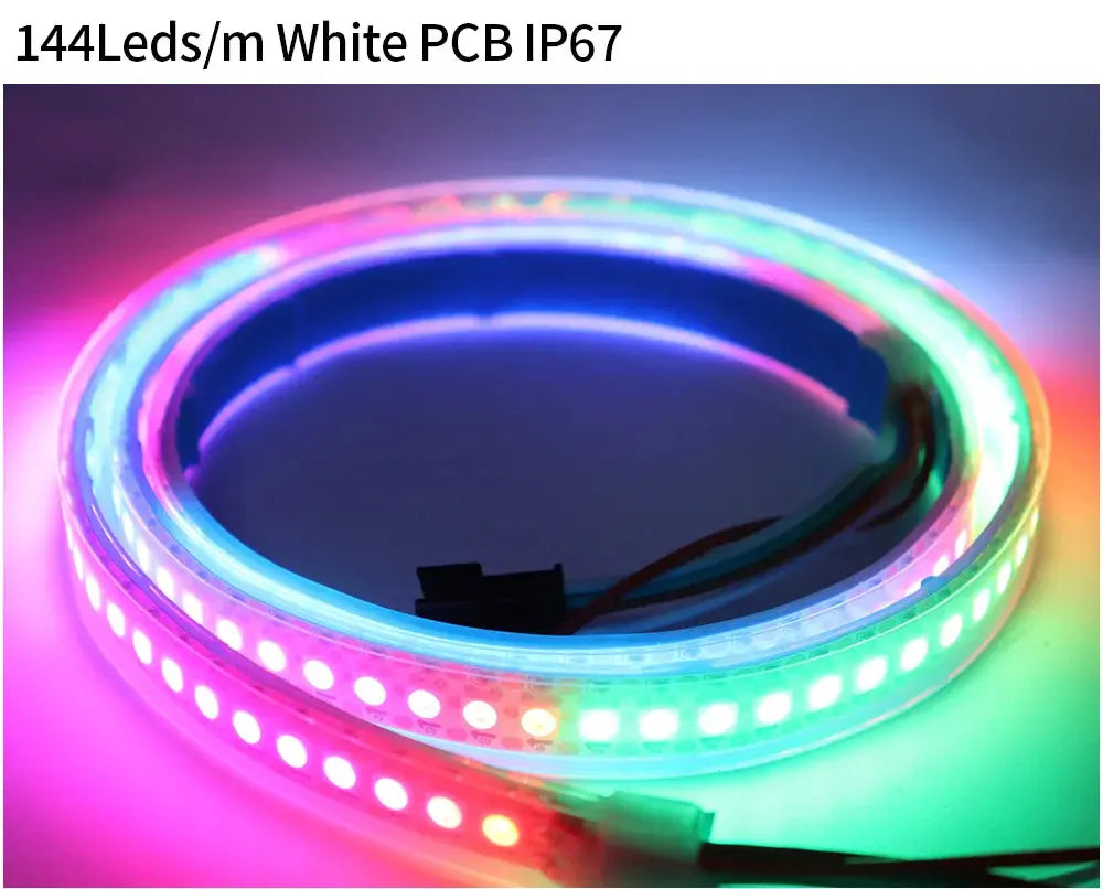 DC5V WS2812B LED Strip 14/17/21Keys USB Controller Kit 30/60/144Leds/m Dreamcolor Individually Addressable RGB LED Tape Streetsharks