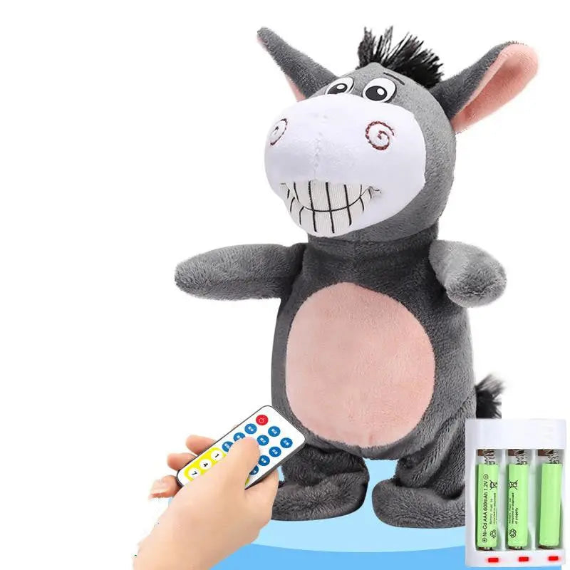 Electronic Robot Donkey Remote Control Kids Plush Toy Speak /walk/sing Streetsharks