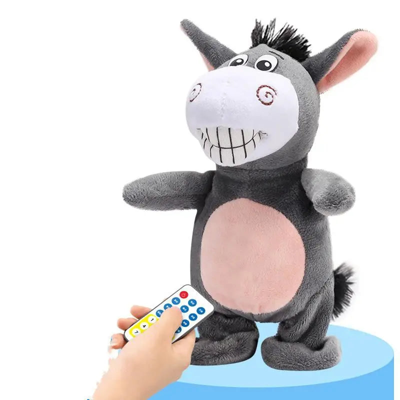 Electronic Robot Donkey Remote Control Kids Plush Toy Speak /walk/sing Streetsharks