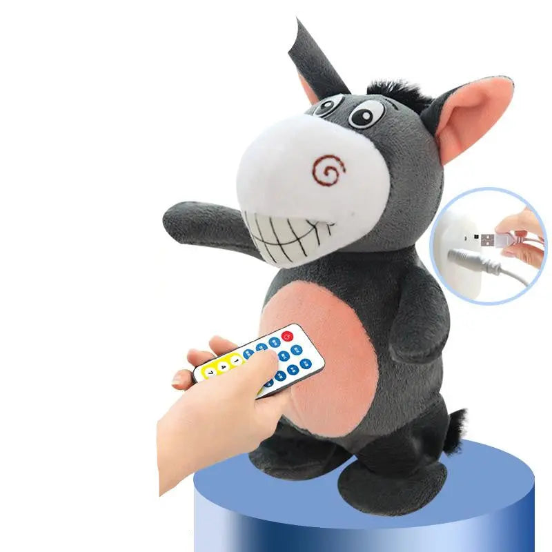 Electronic Robot Donkey Remote Control Kids Plush Toy Speak /walk/sing Streetsharks